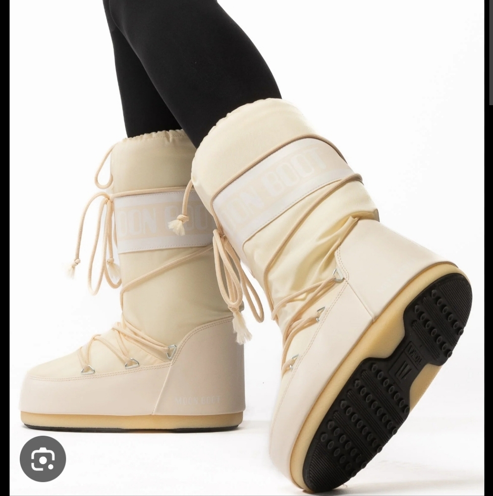 Moon Boot Icon Cream Snow Boots Moon Boots Ivory Snow Boot Moon Boot Icon - Picture 4 of 13